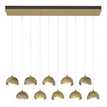 Brooklyn Linear Multi Light Pendant - Modern Brass / Soft Gold