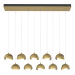 Brooklyn Linear Multi Light Pendant - Modern Brass / Modern Brass
