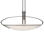 Mackintosh Oval Pendant - Oil Rubbed Bronze / Opal
