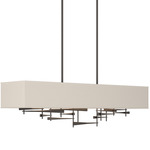 Cavaletti Linear Pendant - Oil Rubbed Bronze / Flax