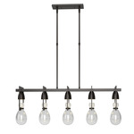 Apothecary Linear Pendant - Oil Rubbed Bronze / Clear