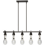 Apothecary Linear Pendant - Oil Rubbed Bronze / Clear