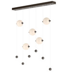 Abacus Linear Pendant - Oil Rubbed Bronze / Opal
