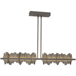Hildene Large Linear Pendant - Oil Rubbed Bronze / Dark Smoke