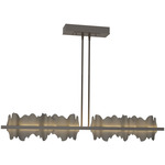 Hildene Large Linear Pendant - Oil Rubbed Bronze / Natural Iron