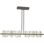 Hildene Large Linear Pendant - Oil Rubbed Bronze / Sterling