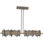 Hildene Large Linear Pendant - Dark Smoke / Oil Rubbed Bronze