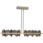 Hildene Large Linear Pendant - Soft Gold / Oil Rubbed Bronze