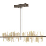 Gossamer Linear Stem Pendant - Bronze / Modern Brass