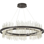 Gossamer Circular Pendant - Oil Rubbed Bronze / Sterling