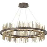 Gossamer Circular Pendant - Bronze / Modern Brass