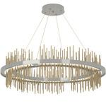 Gossamer Circular Pendant - Sterling / Modern Brass