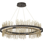 Gossamer Circular Pendant - Oil Rubbed Bronze / Modern Brass