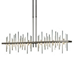 Cityscape Large Linear Pendant - Oil Rubbed Bronze / Sterling