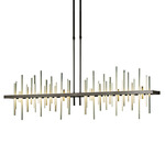 Cityscape Large Linear Pendant - Oil Rubbed Bronze / Modern Brass