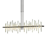 Cityscape Large Linear Pendant - Oil Rubbed Bronze / Modern Brass
