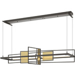 Summer Linear Pendant - Dark Smoke / Modern Brass
