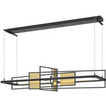 Summer Linear Pendant - Black / Modern Brass