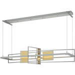 Summer Linear Pendant - Vintage Platinum / Modern Brass