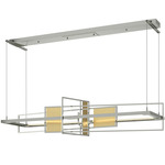 Summer Linear Pendant - Sterling / Modern Brass