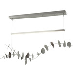Lily Linear Pendant - Sterling / Oil Rubbed Bronze