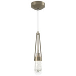Link Low Voltage Mini Pendant - Soft Gold / Clear Bubble