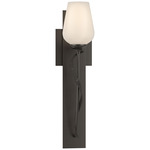 Flora Torch Wall Sconce - Oil Rubbed Bronze / Opal