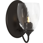 Simple Lines Water Glass Wall Sconce - Oil Rubbed Bronze / Water Glass
