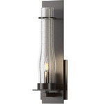 New Town Wall Sconce - Oil Rubbed Bronze / Seeded Clear
