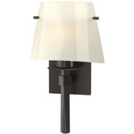 Beacon Hall Glass Cone Wall Sconce - Oil Rubbed Bronze / Ivory Art