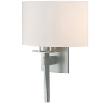 Beacon Hall Half Drum Wall Sconce - Vintage Platinum / Flax