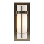 Banded with Bar Wall Sconce - Oil Rubbed Bronze / Opal