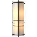 Extended Bars Wall Sconce - Oil Rubbed Bronze / White Art
