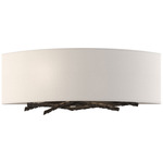 Brindille Horizontal Wall Sconce - Oil Rubbed Bronze / Flax