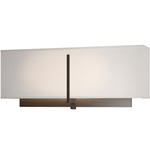 Exos Square Wall Sconce - Oil Rubbed Bronze / Flax