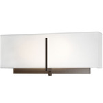 Exos Square Wall Sconce - Oil Rubbed Bronze / Natural Anna