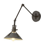 Henry Swing Arm Wall Sconce - Oil Rubbed Bronze / Natural Iron