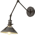 Henry Swing Arm Wall Sconce - Oil Rubbed Bronze / Natural Iron