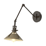 Henry Swing Arm Wall Sconce - Oil Rubbed Bronze / Soft Gold