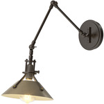 Henry Swing Arm Wall Sconce - Oil Rubbed Bronze / Soft Gold