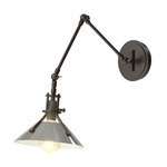 Henry Swing Arm Wall Sconce - Oil Rubbed Bronze / Sterling