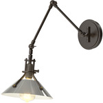 Henry Swing Arm Wall Sconce - Oil Rubbed Bronze / Sterling