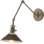 Henry Swing Arm Wall Sconce - Dark Smoke / Modern Brass