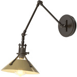 Henry Swing Arm Wall Sconce - Oil Rubbed Bronze / Modern Brass