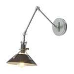 Henry Swing Arm Wall Sconce - Vintage Platinum / Oil Rubbed Bronze