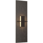 Aperture Vertical Wall Sconce - Oil Rubbed Bronze / White Art