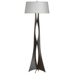 Moreau Floor Lamp - Oil Rubbed Bronze / Natural Anna