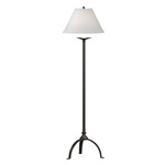 Simple Lines Floor Lamp - Oil Rubbed Bronze / Natural Anna