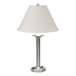 Simple Lines Table Lamp - Sterling / Natural Anna