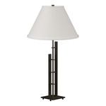 Metra Double Table Lamp - Oil Rubbed Bronze / Natural Anna
